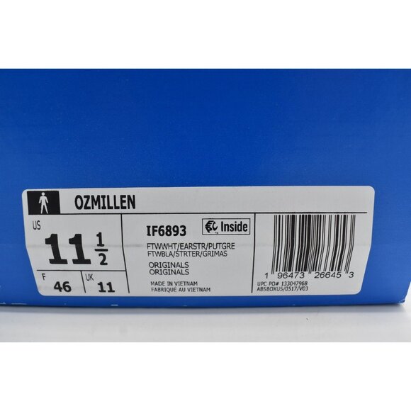Adidas Originals Mens Size 11.5 Ozmillen Beige White Lace Up Sneakers Shoes main image 11